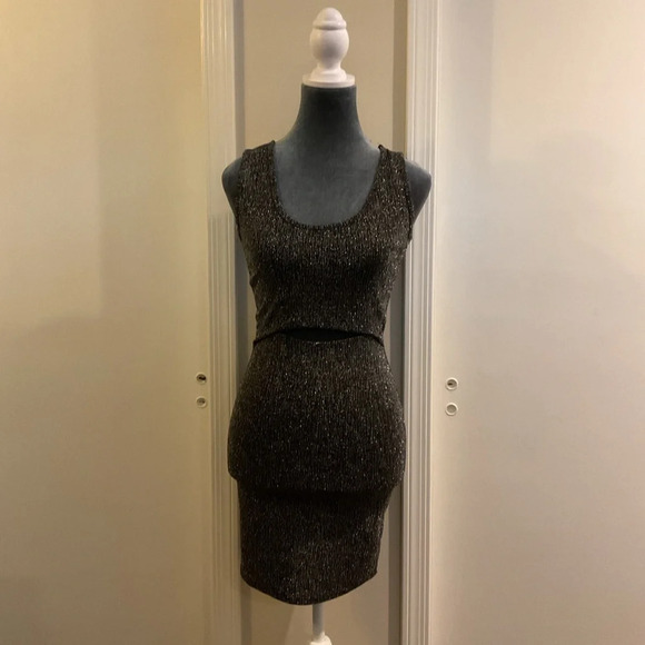 🖤 NWT See You Monday Marled Grey Cocktail Dress - Picture 1 of 6